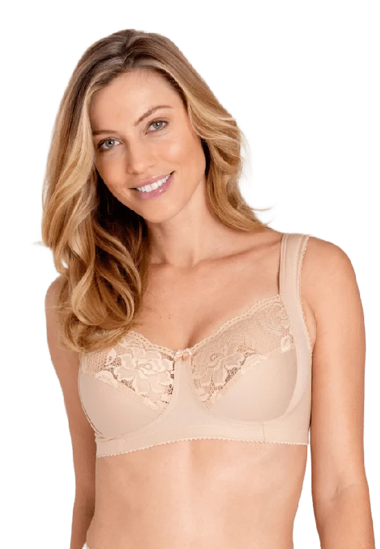 Miss Mary of Sweden Lovely Lace Bomulls-bh Utan Bygel Beige Bh Dam 100f