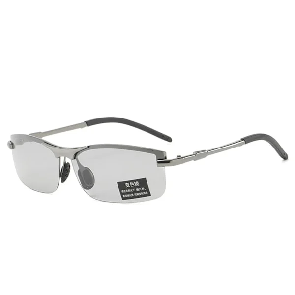 Photochromic Sunglasses for Men Ultralight Eye Protection Gun Frame Color Change Sheet