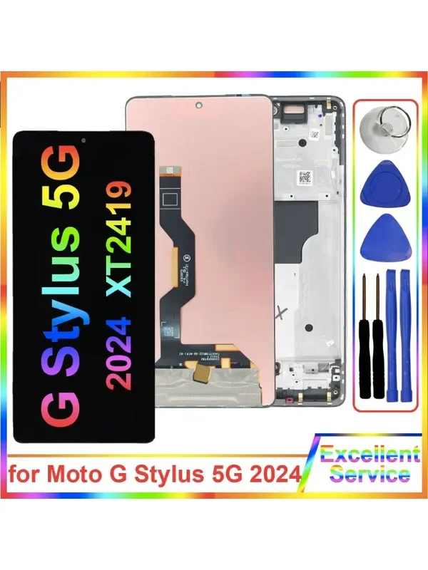 AliExpress - AMOLED LCD pour Motorola Moto G stylet 5G 2024 XT2419 LCD écran tactile numériseur remplacement pour Moto G stylet 5G 2024