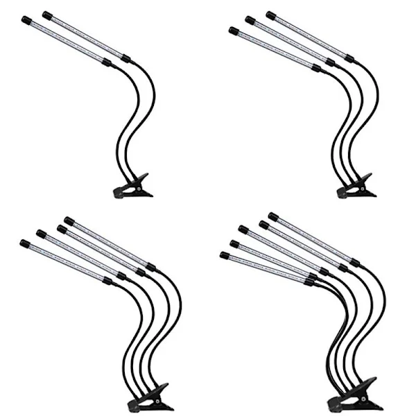 Justerbart vekstlys - LED, timer svart