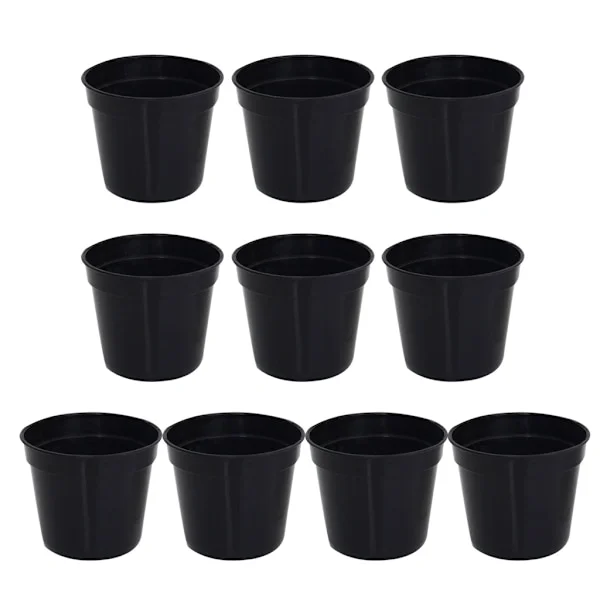 Set med 10 runda suckulenter krukor blomkruka odlingslåda blomkrukor