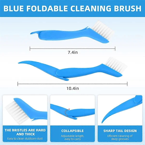 5 stk. Air Conditioner Fin Cleaner Set, FCR6 Fin Comb Condenser, Air Outlet Cleaner Evaporator Radiator R