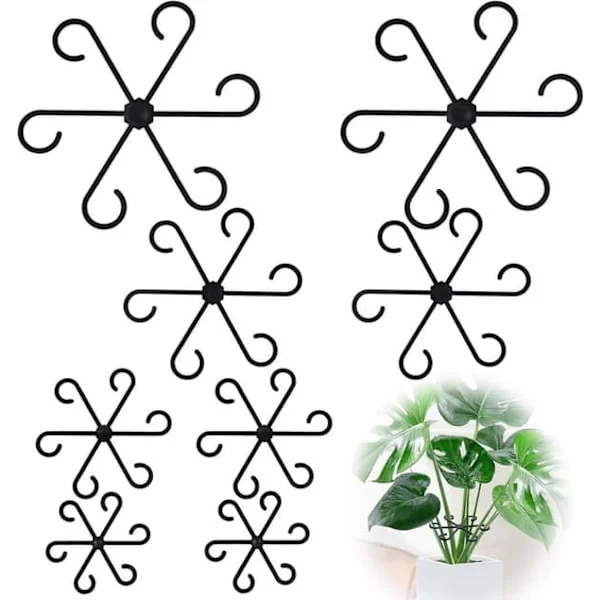 8 stycken växtstöd perennstöd, växthållare växtklämmor för stöd