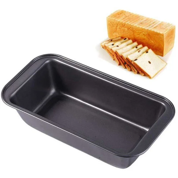 Brödform 25cm avlång bakform rektangulär - Svart