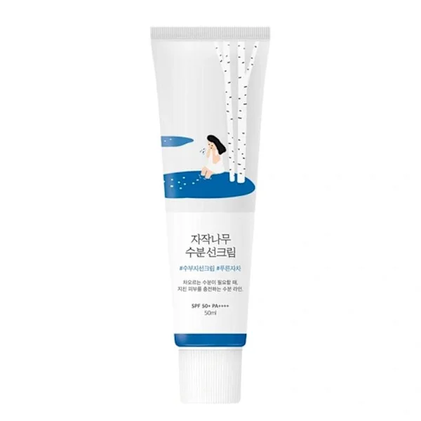 ROUND LAB Birch Juice Moisturizing Sunscreen 50ml SPF50+ Whitening Gel Sunscreen
