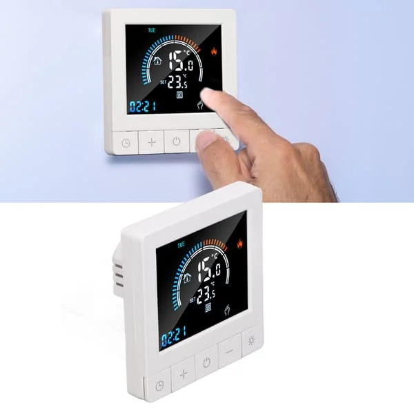 Programmerbar smart termostat elektrisk oppvarming smart termostat digital LCD-skjerm temperaturregulator for hjem hotell AC 90V-240V 16A felles