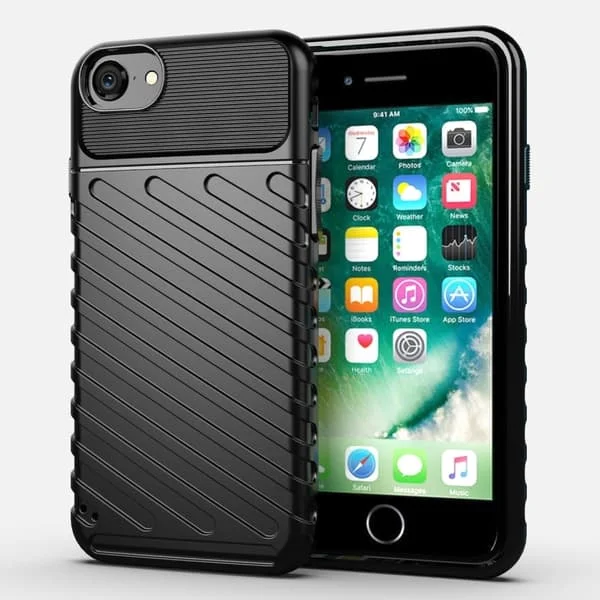Thunder iPhone SE 2020 / iPhone SE (2022) / iPhone 7 deksel - Svart