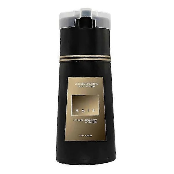 NY 2024-Hårfarveshampoo, Nova Hair Instant Dye Shampoo, Hårfarve-Shampoo-T2 (lysebrun, EN)
