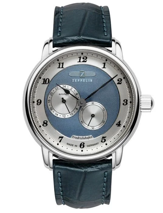Klocka - Herr - 8568-3 - Läder - Rostfritt stål - Chronograf