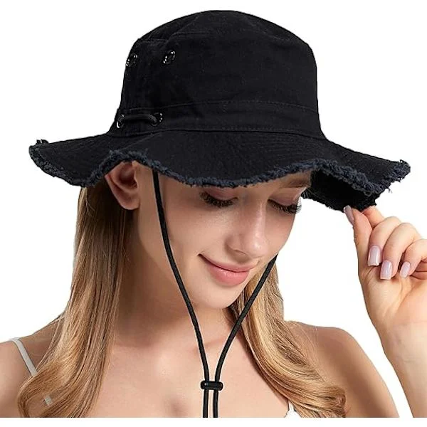 Gajaous Sun Hats for Women Men Wide Brim Garden Hat Foldable Fishing Hat Breathable Cotton UPF 50+ Fishing Hats Hiking Safari Outdoor