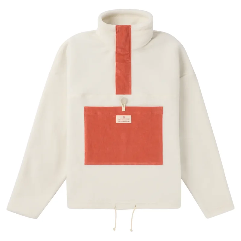 Amundsen V-Bond Cord Fleece Womens Natural/Weathered Red