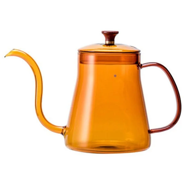 Handgjord färgat glas kaffe handkruka hushåll keramisk elektrisk spis vattenkokare liten mun tekanna handkruka B