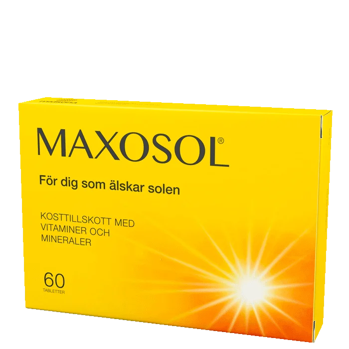 Maxosol 60 tabletter betakaroten
