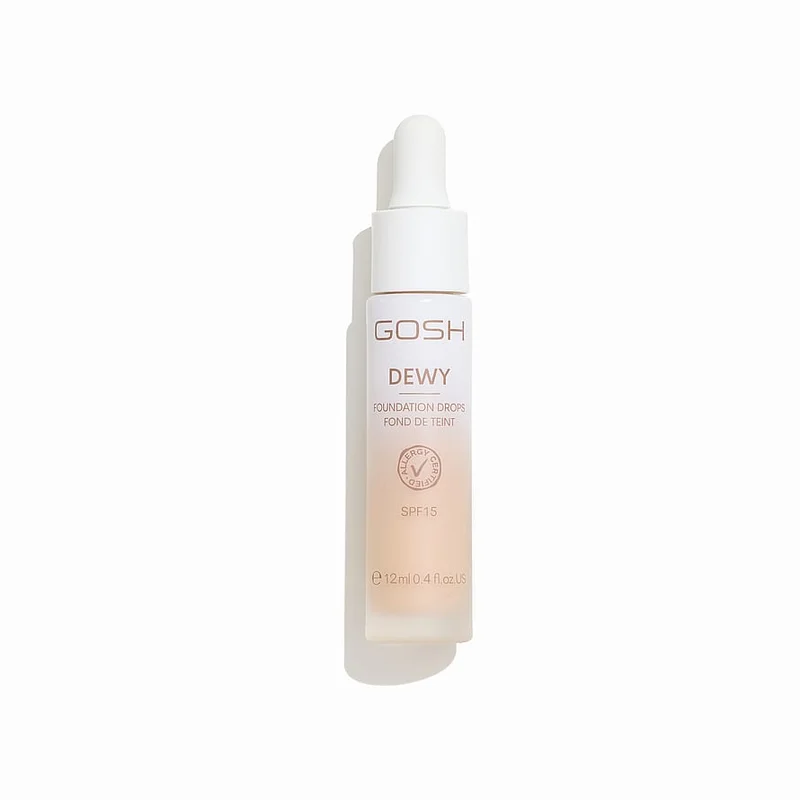 Gosh Copenhagen DEWY Foundation Drops 004 Fair, Makeup, Ansigt, Foundation