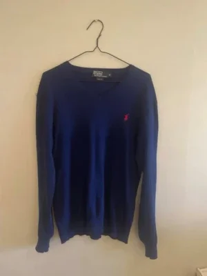 Blå stickad tröja Polo Ralph Lauren