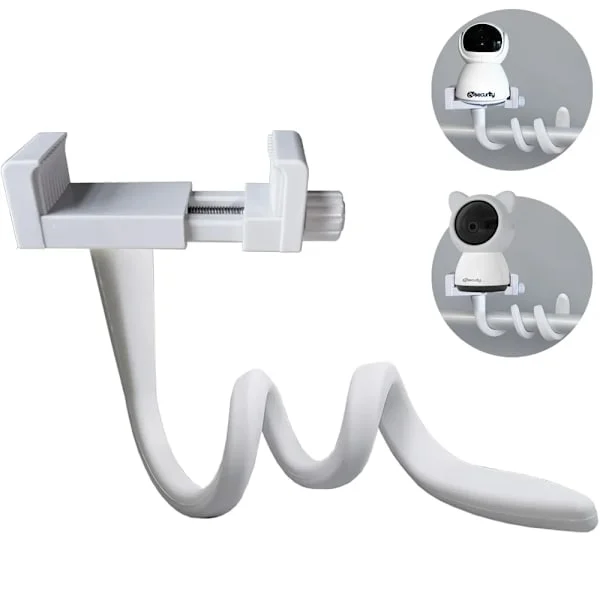 Universell Babycall Holder Lengre Hvit Fleksibel Silikon Babykamera Stativ