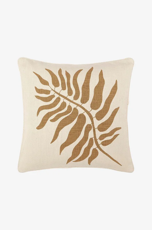 Svanefors - Kuddfodral Plant 45x45 cm - Brun - Prydnadskuddar & kuddfodral - 45X45 - Från Homeroom