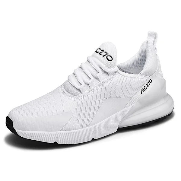 Men's Air Sport Running Shoes Breathable Sports Shoes Max 270 white