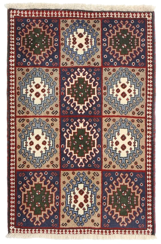 Oriental Yalameh Rug 64X96 Dark Pink/Red (Wool, )