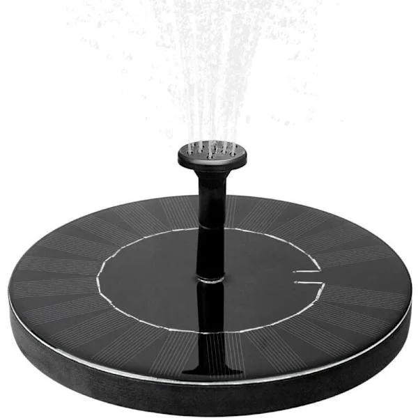 Trädgårdsfontän, solcellsfontän med batteri, 1,5W utomhus trädgårdsfontän, vattenfontän, trädgårdsdekor, mini vattenpump, solcellspump med batteri
