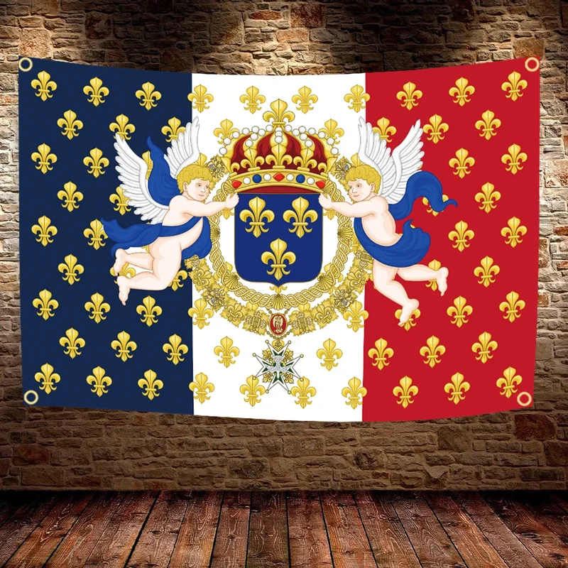AliExpress - Drapeau royal français Napoléon Bonaparte 60x90CM 90x150CM pour extérieur et intérieur, décoration de jardin avec 4 œillets, drapeau 