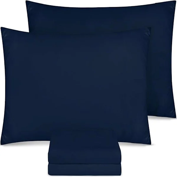 Örngott 4-pack - Standardstorlek 50x75 cm - 100% borstade mikrofiber örngott med kuvertstängning - Skrynkel-, bleknings- och fläckbeständiga örngott