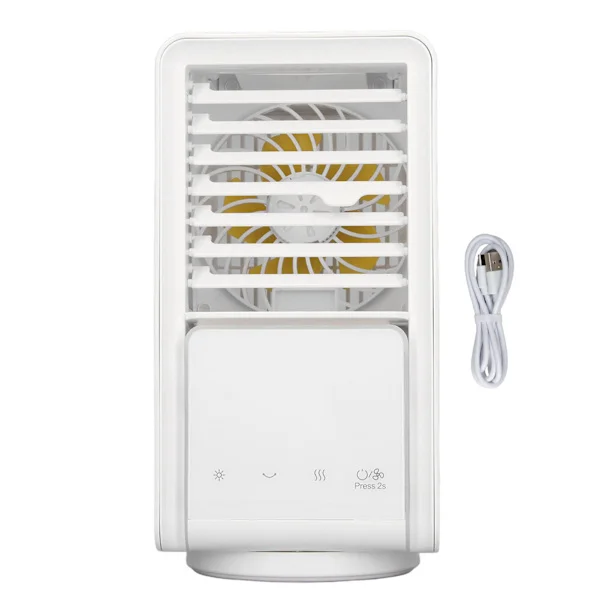 Portable Mini Air Conditioner Air Cooler Outdoor USB Charging Fan Air Cooler Left Right Oscillating Head
