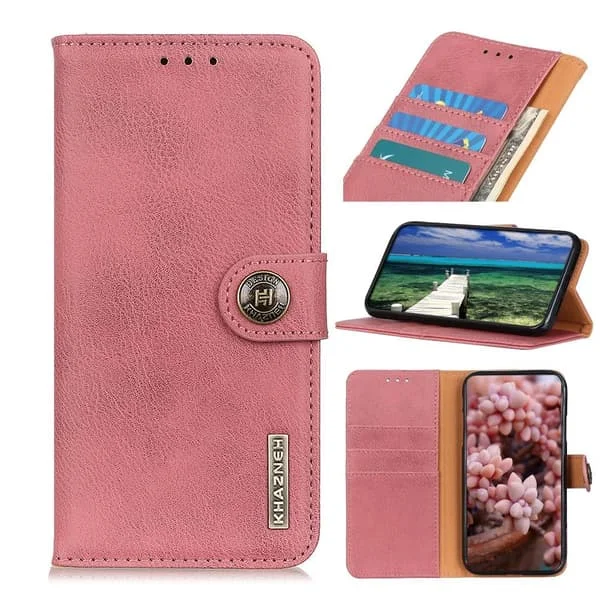 KHAZNEH Wallet Stand Case for Xiaomi 11T / 11T Pro - Pink