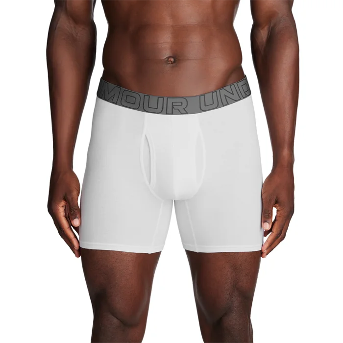 Under Armour UA Performance Cotton Bokserit 3-pack Valkoinen