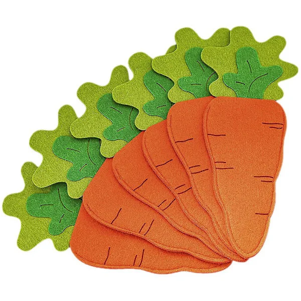 6-pakkaus pääsiäisaterimipussi haarukka lusikka pidike aterimet pidike aterimet väline säilytyspussi (26X12cm, oranssi)