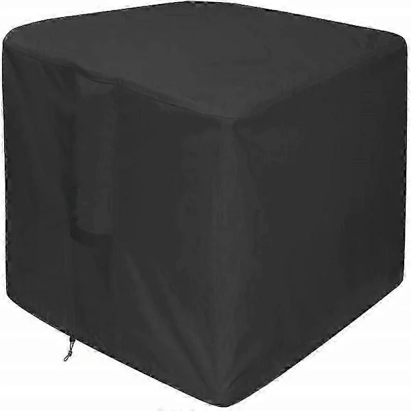 Bålpanne Trekk - Vanntett 420D Kraftig Firkantet Terrasse Bålpanne Bord Trekk Svart (Firkantet - 82 x 82 x 61cm) - Passer 32 tommers Bålpanne/Bolle 