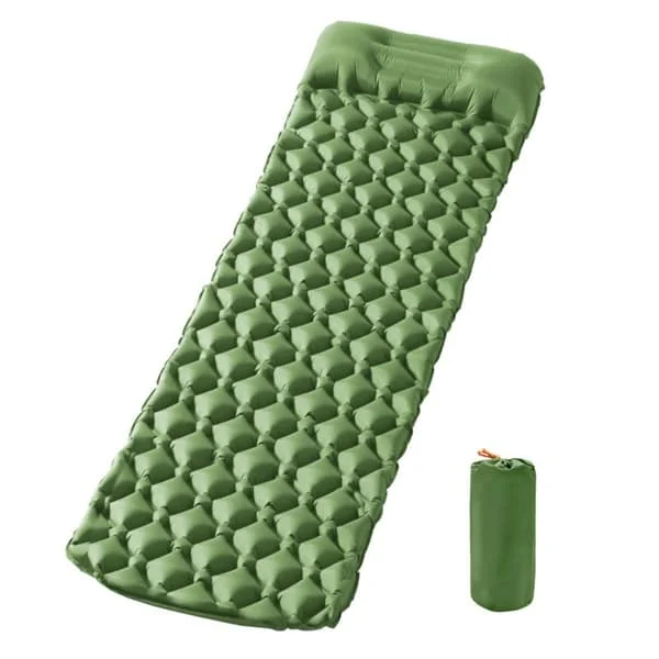 Uppblåsbar liggunderlag TPU – komfort och isolering för tält, bilresor och vandring, 5cm tjockt, 200kg bärkapacitet, portabelt campingunderlag med dia
