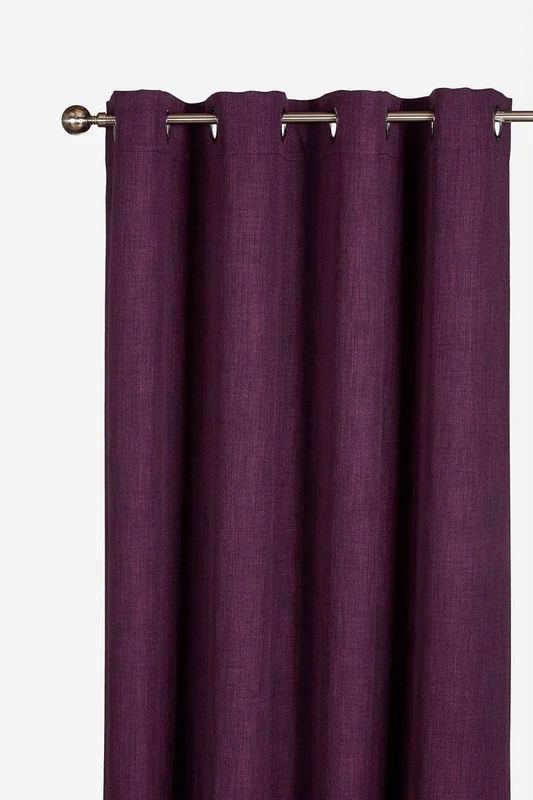 Cellbes of Sweden - Lystett gardin Ellen 2-pack i mørk plomme i størrelse 140 x 165 cm