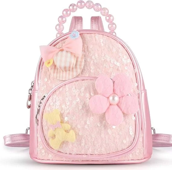 Pink Backpack for Girls, Kids Backpack, Cute Backpack for Children