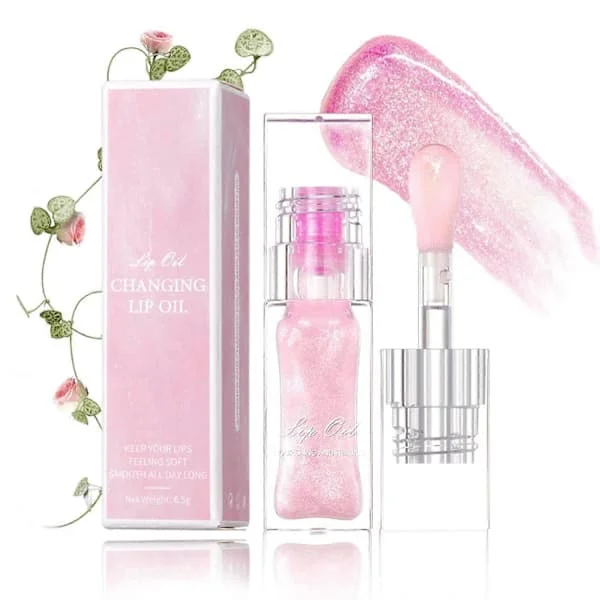 Magic Color Changing Lip Oil V2 - Heat-Changing Moisturizing Color Changing Lip Oil - 1 pc 1pcs