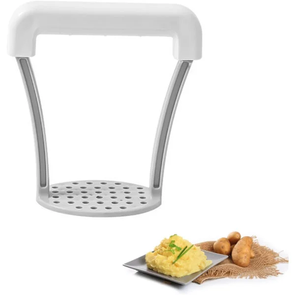 1 stk. kartoffelmoser, kartoffelmoser i plast, fødevaregodkendt PP-moser til kartofler, bananer og græskar, ophængelig og let kartoffelmoser