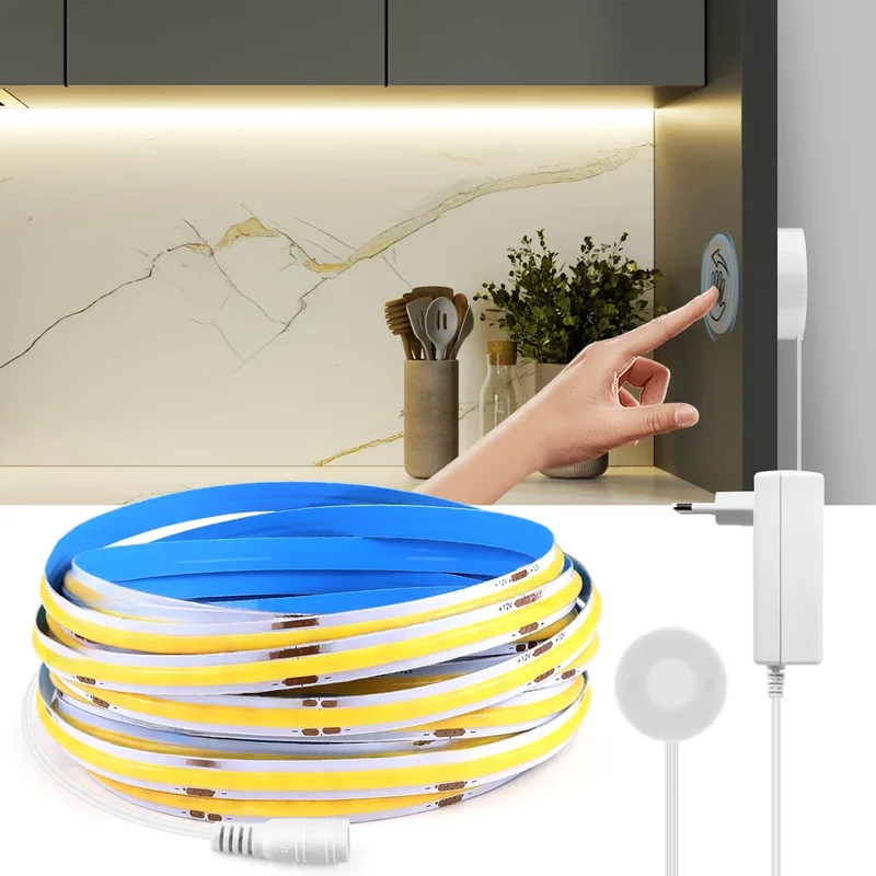 AliExpress - Variateur tactile et interrupteur à Induction de balayage manuel bande lumineuse LED COB Flexible 12V 320 LED s/M bande lumineuse LED 