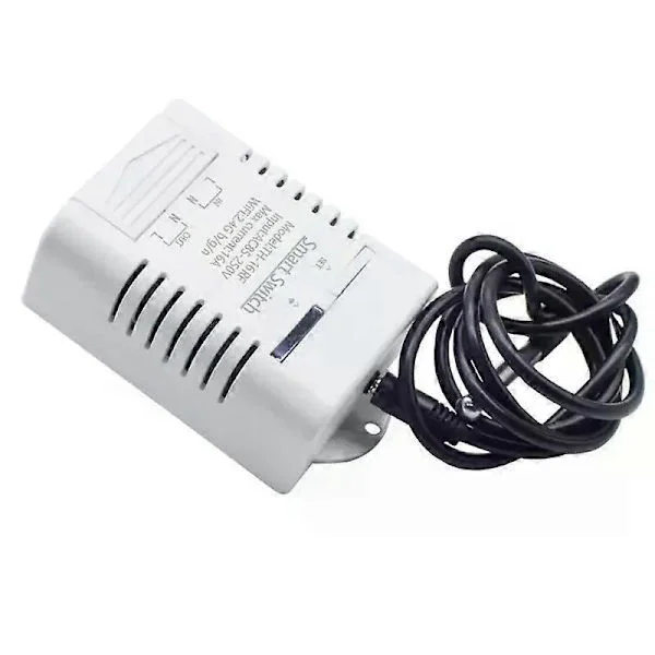 Smart TH16 Switch 16A Temperatur- og Fugtighedsovervågning WiFi Switch Trådløs Kontrol Kompatibel Med Alexa Home