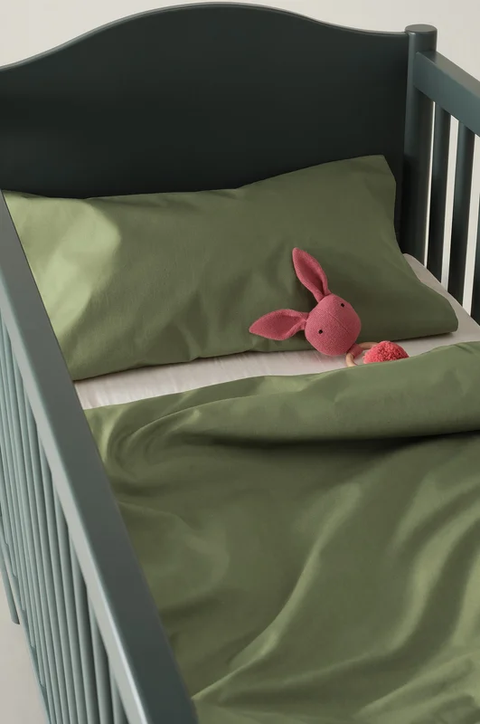 Jotex - Percale Mini Sengesett Sprinkelseng - Økologisk Kaki - ZACK - Kjøp Sengesett til barn hos Jotex