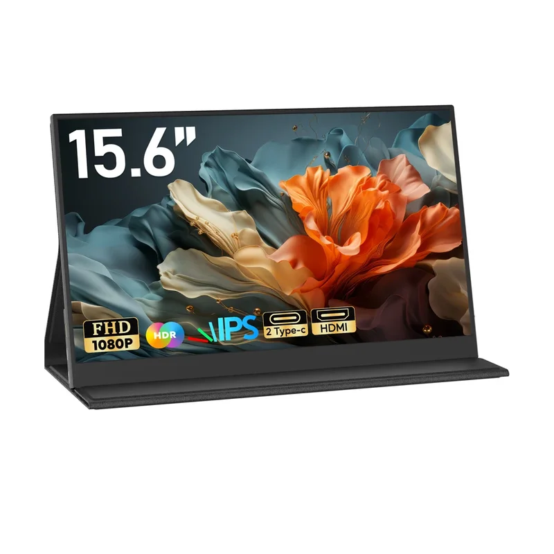 AliExpress - Amoudo 15,6 Zoll tragbarer Monitor 1920x1080P erweitert den Bildschirm IPS LCD-Panel Penhole-Ständer VESA USBC Mini HDMI Mobiles Display