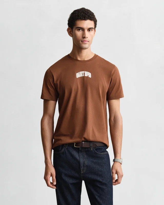 GANT Herren Gant 1949 Graphic T-Shirt (S) Braun