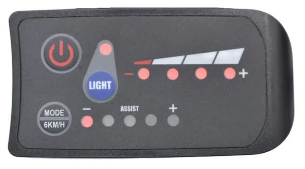 【DT】6-stifts S810 E-cykelmätare LED-display Ip65 36v Uart för elcykel