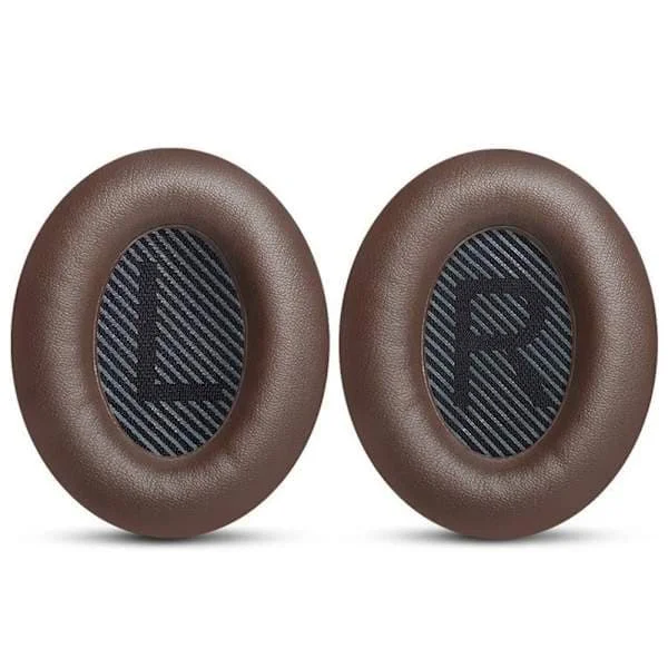 Bose QC45 Ersättningsöronkuddar Mjukt Proteinläder Öronkuddar Kompatibla med QC45 Hörlurar Kaffe Bekväma Hållbara