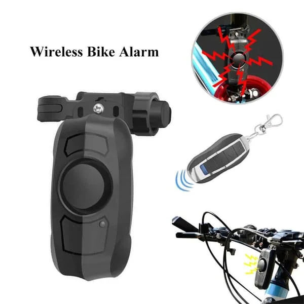 Mini Alarm Fjernbetjening Tyverisikring Cykel Lås Vibrationsalarm Cykling Sikkerhedslås