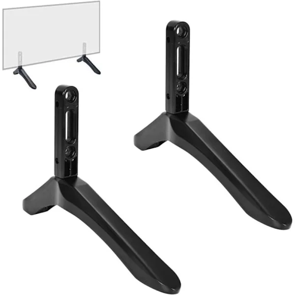 Fritstående tv-fod til 32-65 tommer tv – Aluminiumslegering – Maks. belastning 45 kg – Borefri montering – Anti-ridsepuder