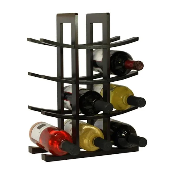 Træ rødvinholder Træ vinholder Bambus husholdning rødvinholder Vinholder (sort)