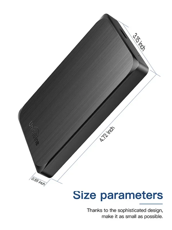AliExpress - UnionSine HDD 2.5 » Portable External Hard Drive 1tb/750gb/500gb/250gb USB3.0 Storage Compatible for PC,Mac,Desktop,MacBook,TV