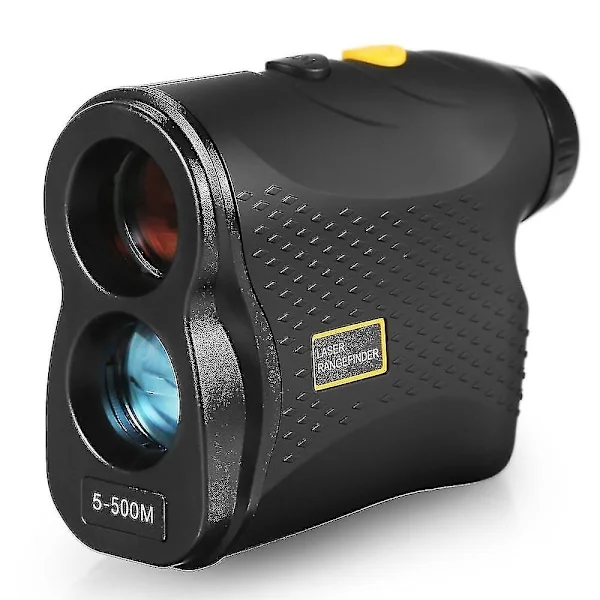 Golf Afstandsmåler 500m / 600m / 900m Afstandsmåler Hastighedsmåler Afstandsmåler Digital Jagt Måling Kikkert (500m, Sort){Fyn290}{FY}