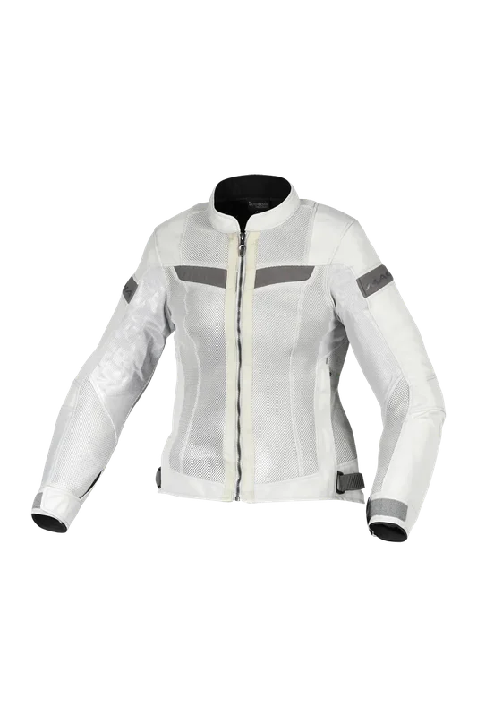 Chaqueta de Moto Mujer Macna Velotura Gris claro L