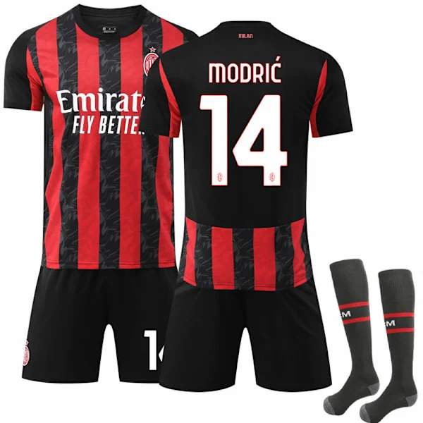 2025-2026 AC Milan Hemma barnfotbollströja nr 14 Modric